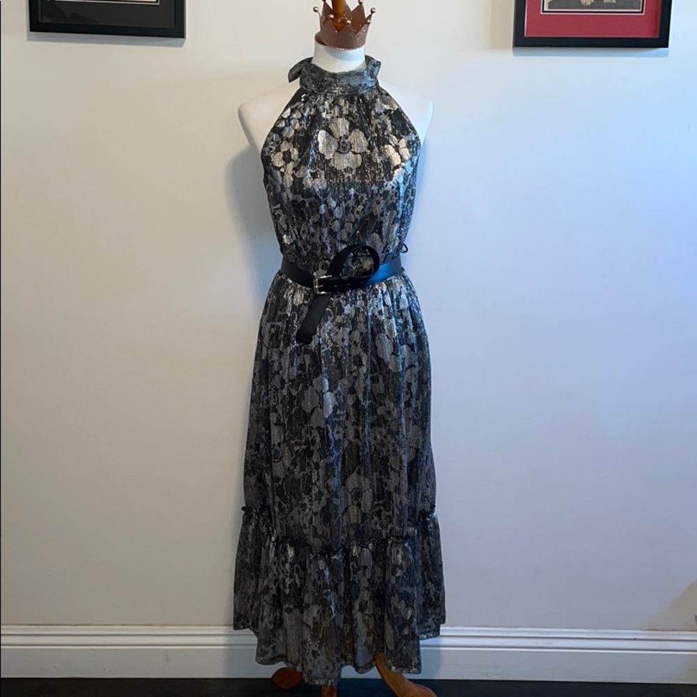 Flirty Silver/Black Michael Kors Dress - Picture 4 of 9